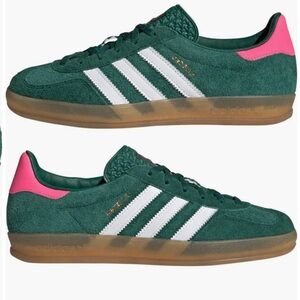 Adidas Gazelle, Green/ White/ Lucid Pink